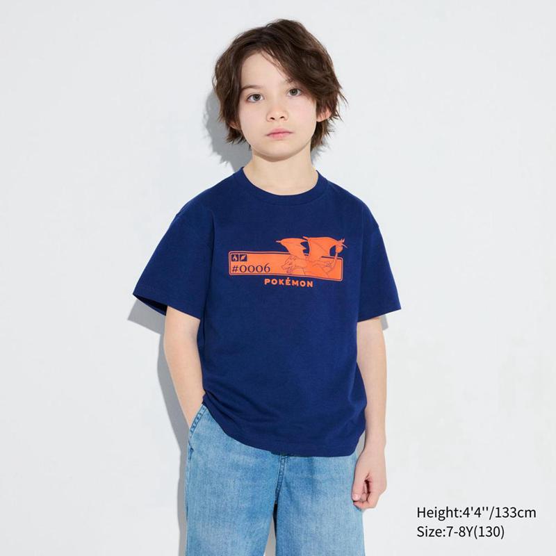 Uniqlo Pokémon: A New Adventure UT Graphic Kids' T-Shirt Navy  US |  UFMA-30579