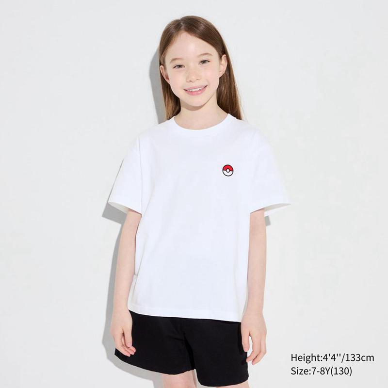 Uniqlo Pokémon: A New Adventure UT Graphic Kids' T-Shirt White  US |  LEIH-05746