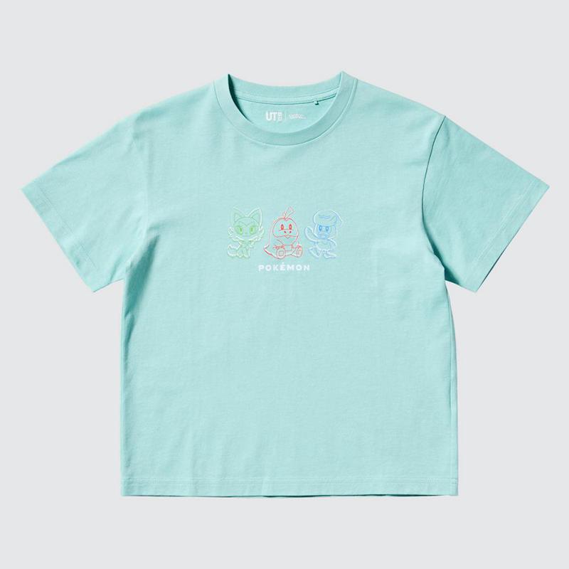 Uniqlo Pokémon: A New Adventure UT Graphic Kids' T-Shirt Green  US |  YIBE-37961