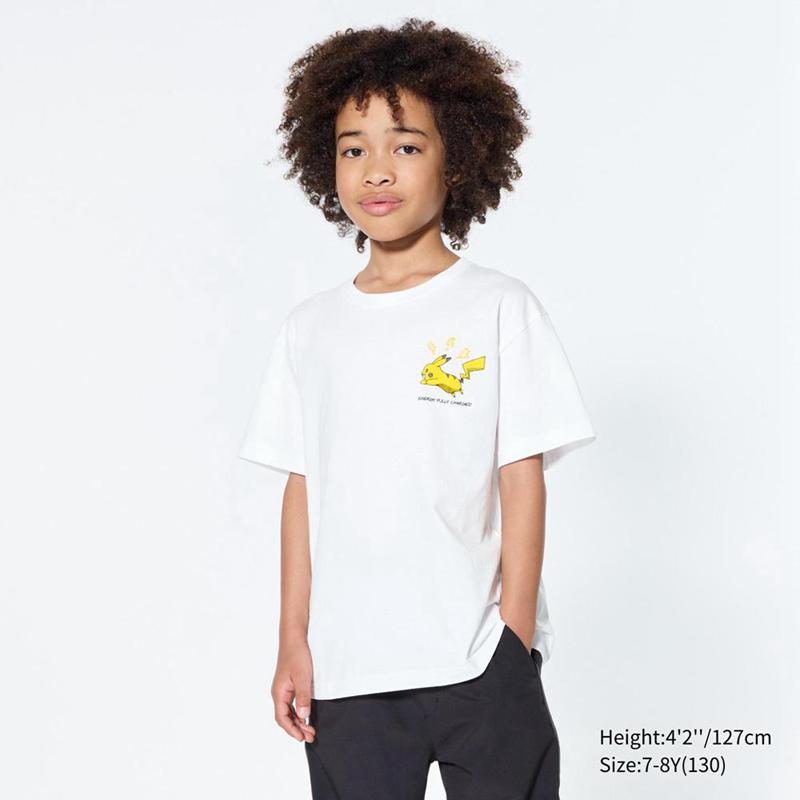 Uniqlo Pokémon Sketch UT Graphic Kids' T-Shirt White  US |  AIYZ-91406