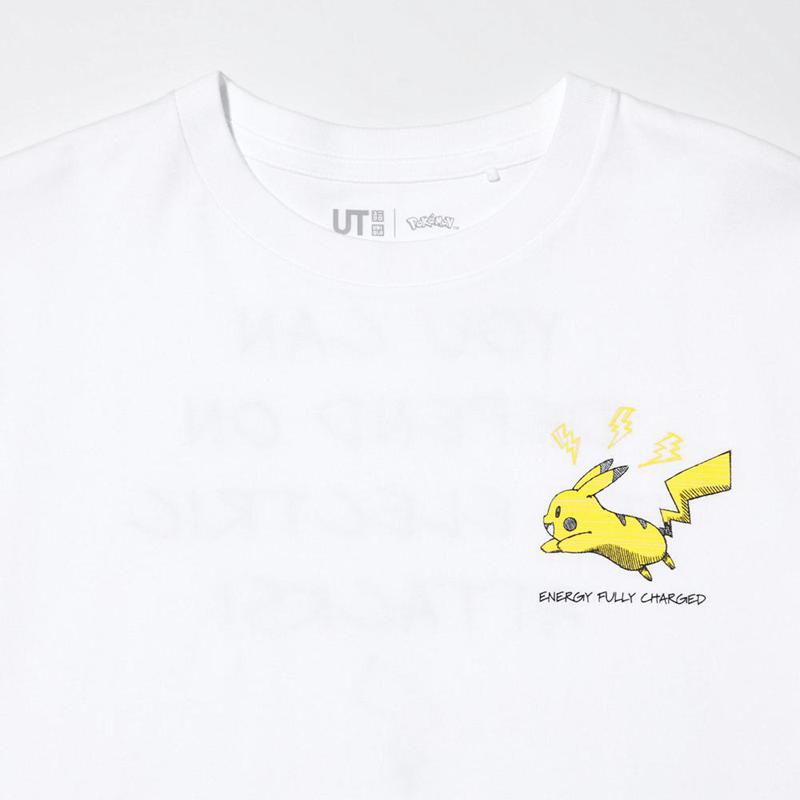 Uniqlo Pokémon Sketch UT Graphic Kids' T-Shirt White  US |  AIYZ-91406