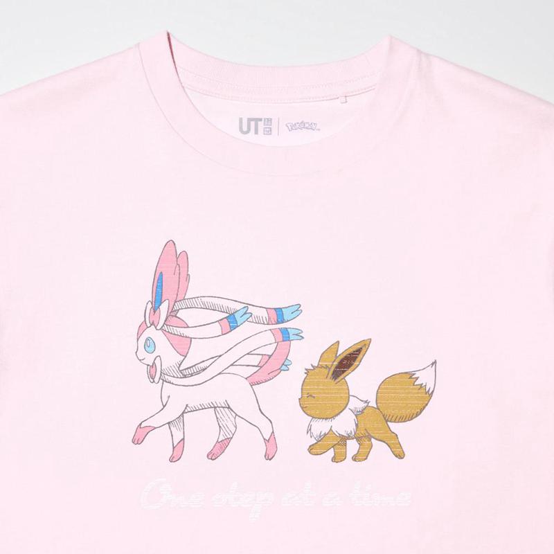 Uniqlo Pokémon Sketch UT Graphic Kids' T-Shirt Pink  US |  KYXW-84609