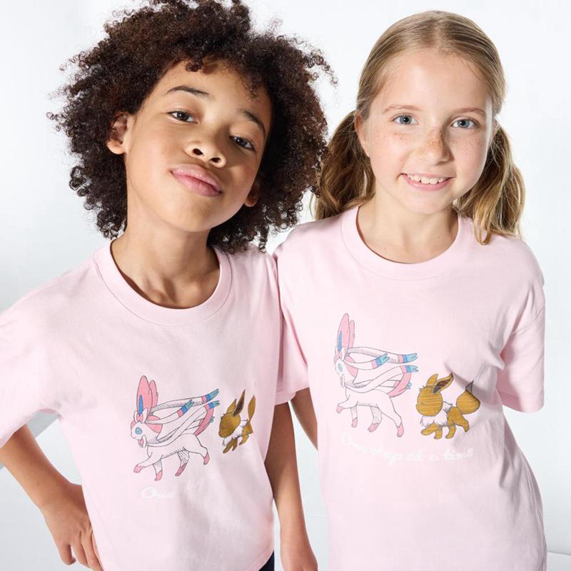 Uniqlo Pokémon Sketch UT Graphic Kids\' T-Shirt Pink  US |  KYXW-84609