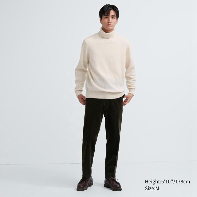 Uniqlo Premium Lambswool Men Jumper Black  US |  GQOE-15938