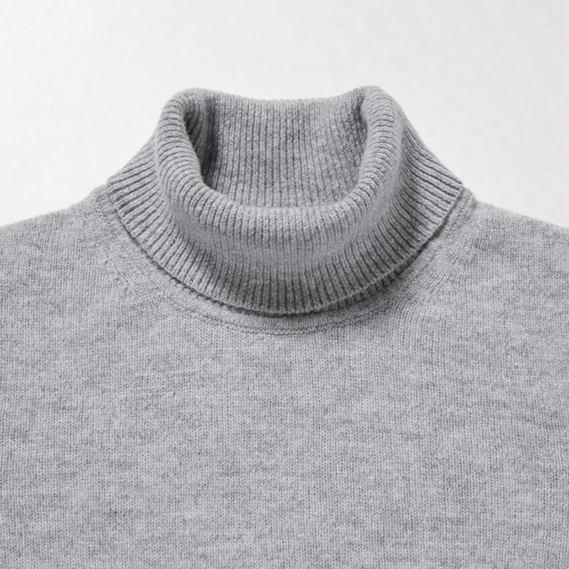 Uniqlo Premium Lambswool Men Jumper Black  US |  GQOE-15938