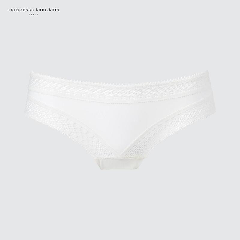 Uniqlo Princesse tam tam Hipster Women Briefs Off White  US |  YUCQ-18602