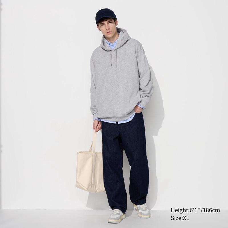 Uniqlo Pullover Men Hoodie Beige  US |  NOGJ-51934