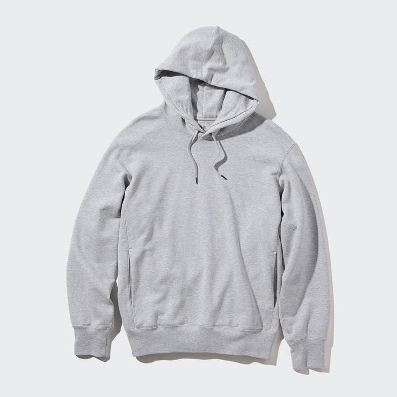 Uniqlo Pullover Men Hoodie Grey  US |  VTRM-89514