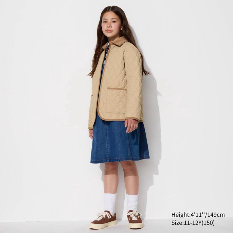 Uniqlo Quilted Kids' Jackets Beige  US |  UCJA-74580