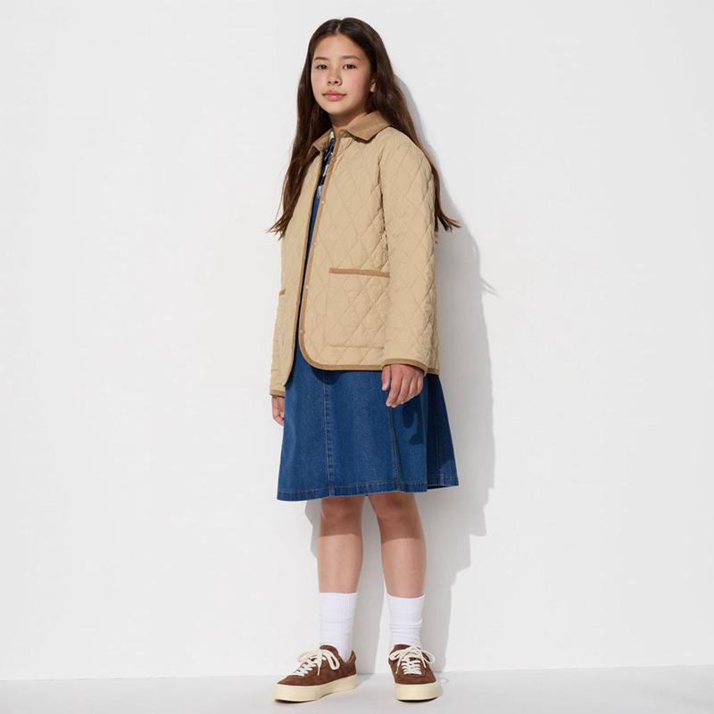 Uniqlo Quilted Kids' Jackets Beige  US |  UCJA-74580