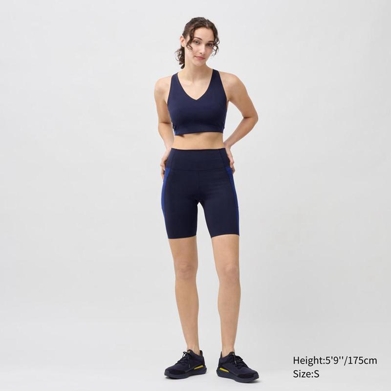 Uniqlo Racer Back Wireless Active Women Bras Black  US |  ZOHM-58134