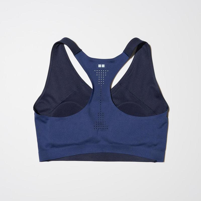 Uniqlo Racer Back Wireless Active Women Bras Black  US |  ZOHM-58134