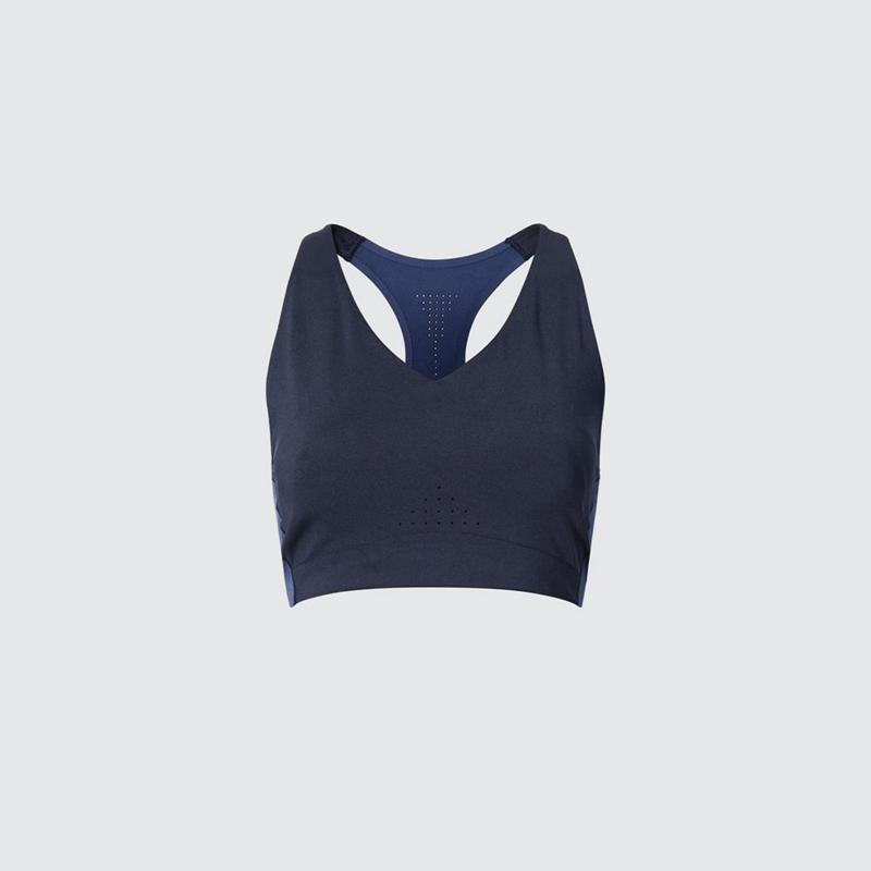 Uniqlo Racer Back Wireless Active Women Bras Navy  US |  KMWZ-40136