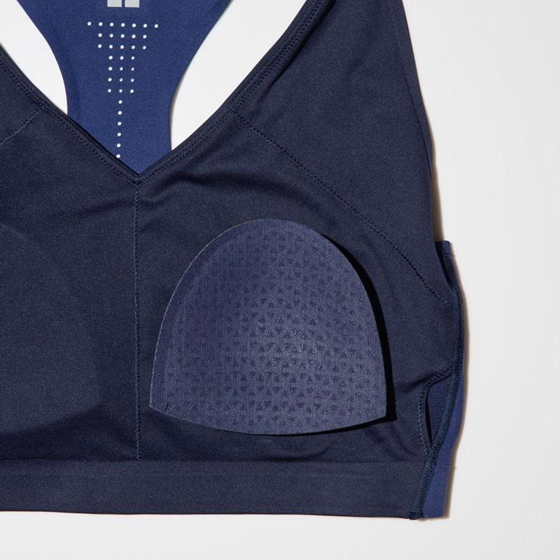 Uniqlo Racer Back Wireless Active Women Bras Navy  US |  KMWZ-40136