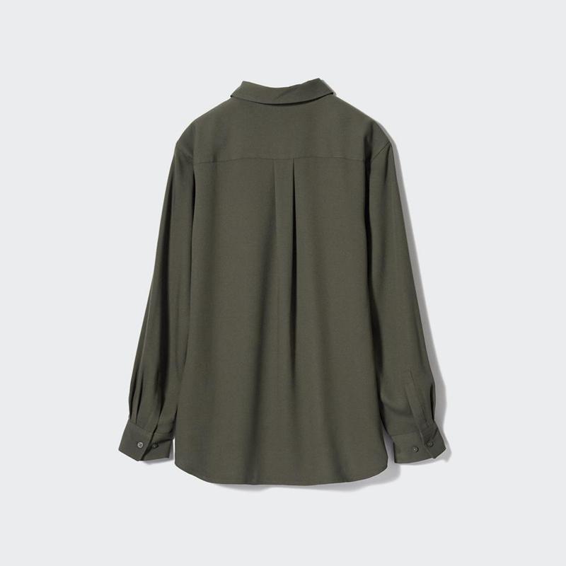 Uniqlo Rayon Women Blouse Black  US |  MVDO-79426