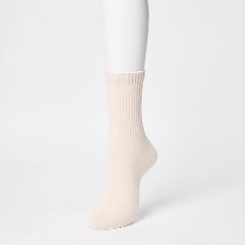 Uniqlo (Ribbed, 3 Pairs) Women Socks Tights Black  US |  CUBN-13085