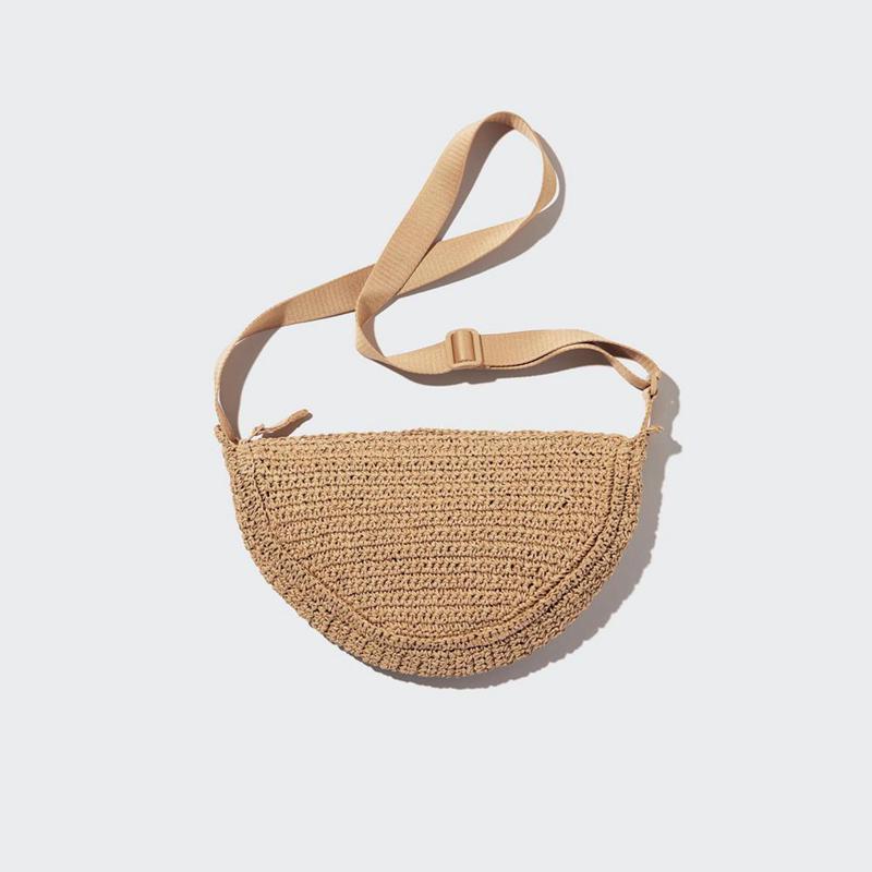 Uniqlo Round Mini Crochet Women Bag Beige  US |  NBTU-03671