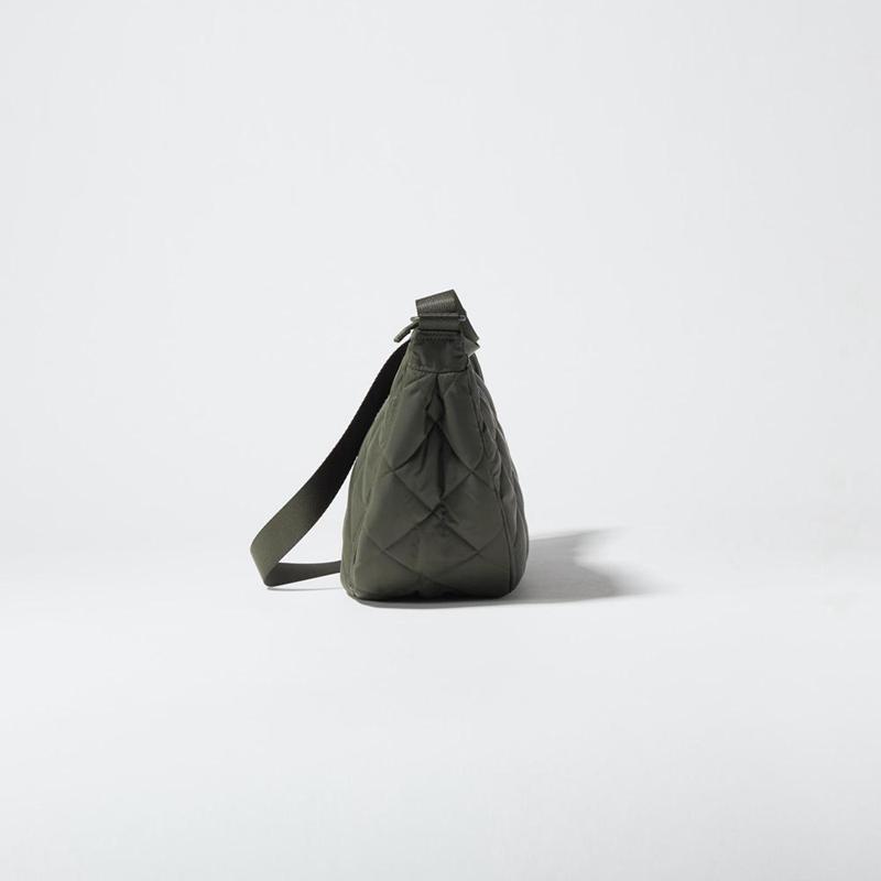 Uniqlo Round (Quilted) Men Shoulder Bag Olive  US |  TZIK-56317