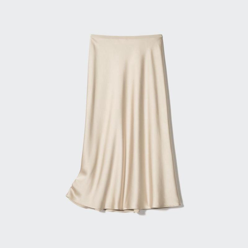 Uniqlo Satin (Short) Women Skirts Black  US |  BTJV-68053