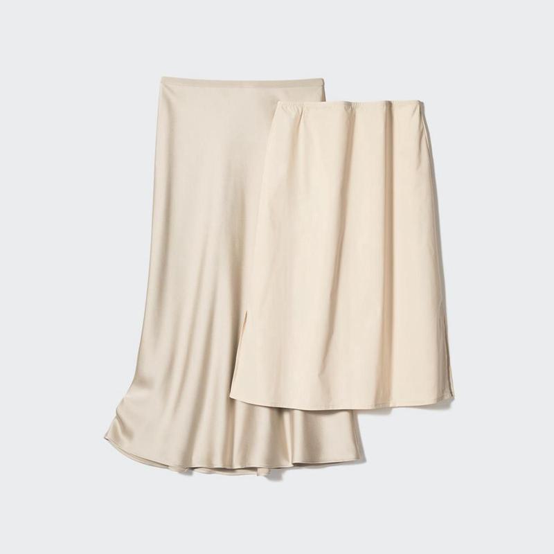 Uniqlo Satin (Short) Women Skirts Black  US |  BTJV-68053