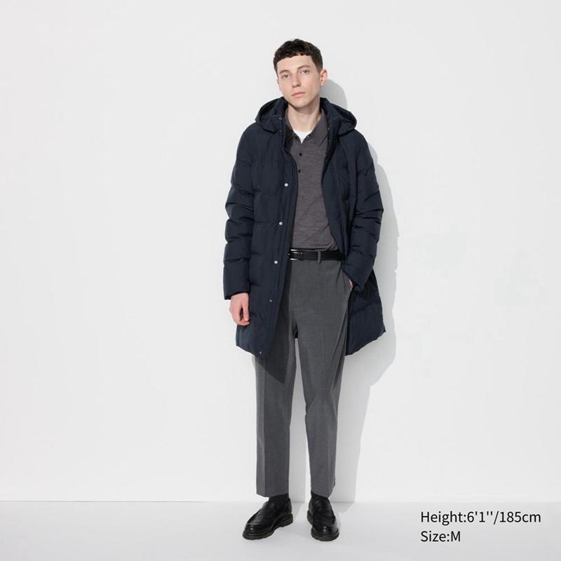 Uniqlo Seamless Down Men Coat Black  US |  NVKC-07219