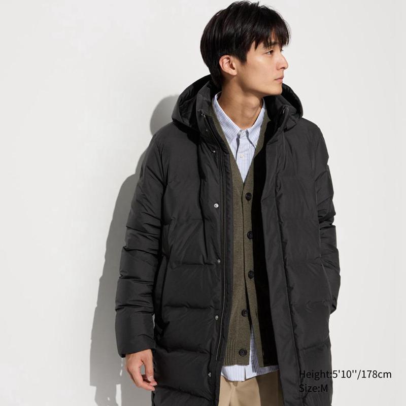 Uniqlo Seamless Down Men Coat Black  US |  NVKC-07219