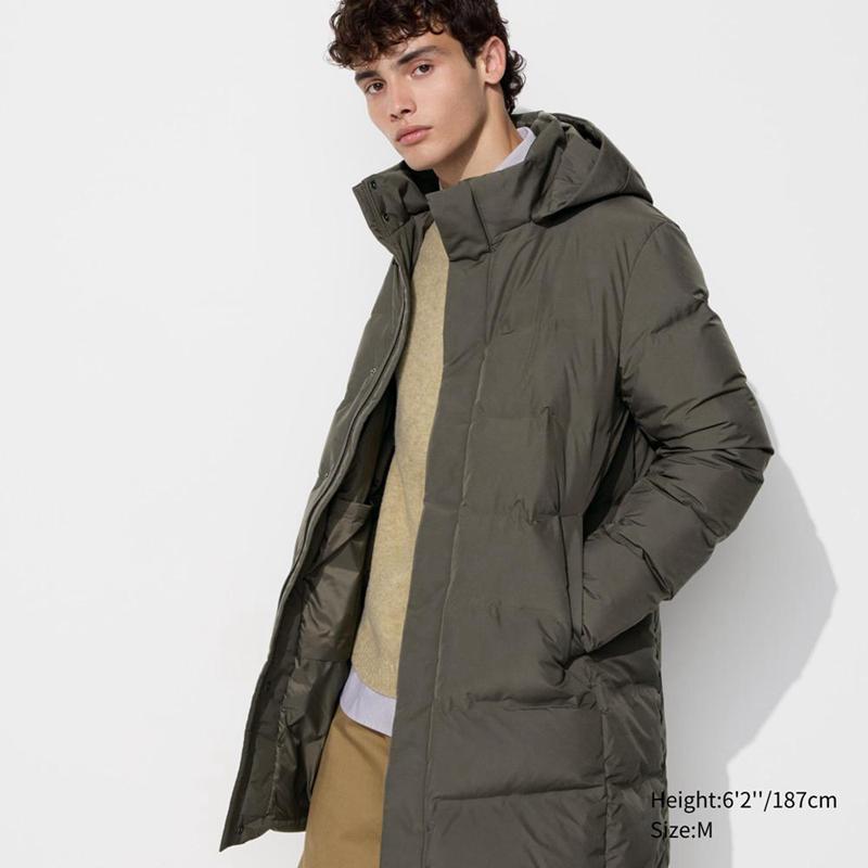 Uniqlo Seamless Down Men Coat Olive  US |  WOMN-79168