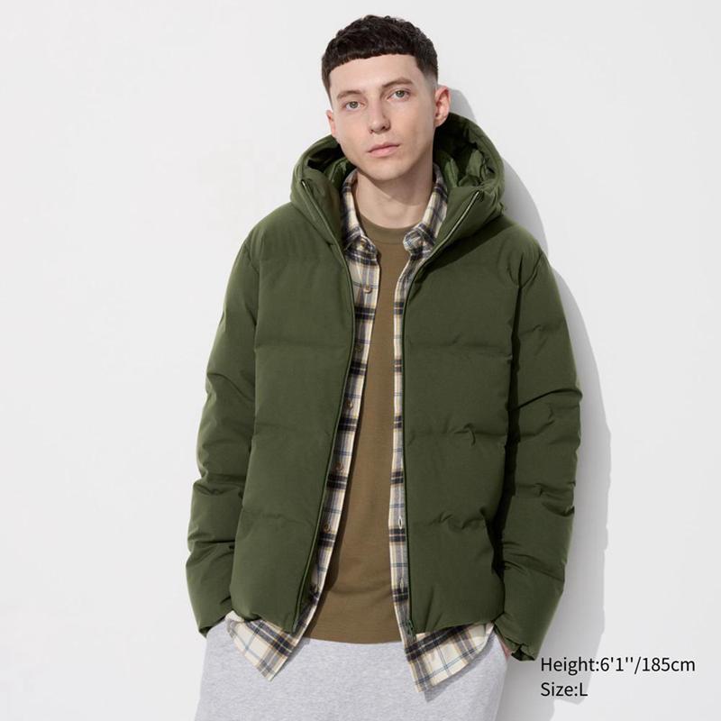 Uniqlo Seamless Down Men Parka Olive  US |  SGLX-43521