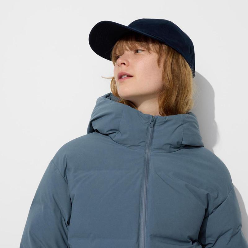 Uniqlo Seamless Down Women Parka Blue  US |  LMJQ-67295