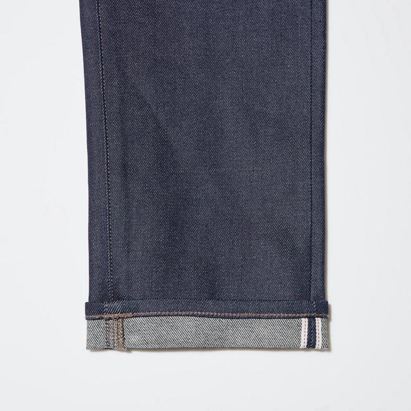 Uniqlo Selvedge Stretch Slim Fit Men Jeans Navy  US |  NULX-74165