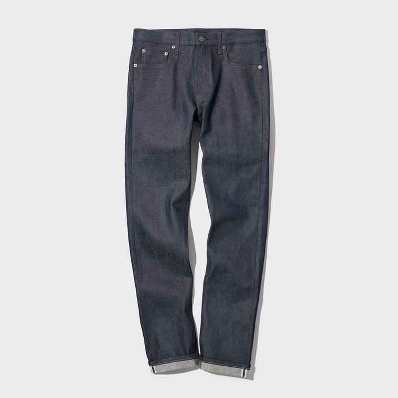 Uniqlo Selvedge Stretch Slim Fit Men Jeans Navy  US |  LANC-98245