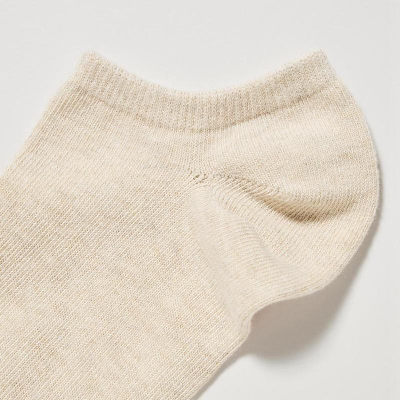 Uniqlo Short (3 Pairs) Women Socks Tights White  US |  JNMB-91324