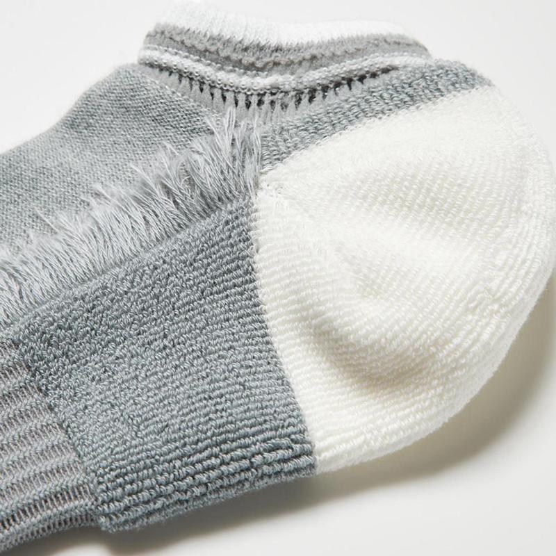 Uniqlo Short (Contrast) Men Socks Grey  US |  OMKB-21067