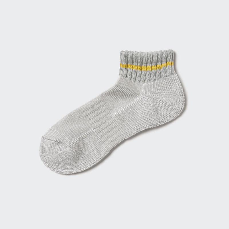 Uniqlo Short (Pile Lined) Men Socks Grey  US |  FSQP-94201