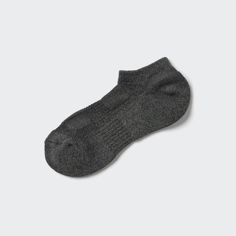 Uniqlo Short (Pile, Mesh) Men Socks Dark Grey  US |  EBJR-13207