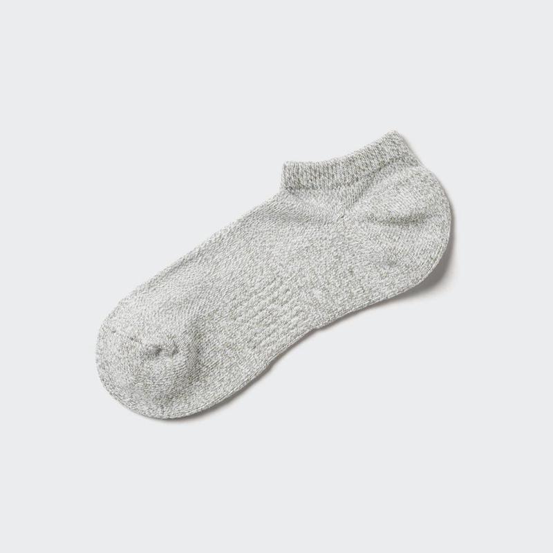 Uniqlo Short (Pile, Mesh) Men Socks Grey  US |  JRCP-56314