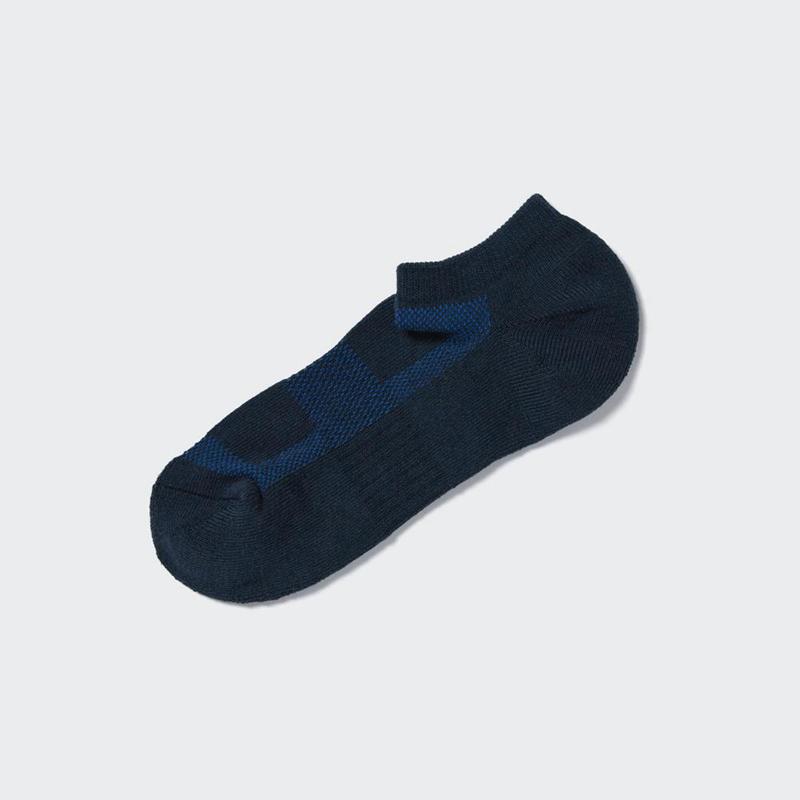 Uniqlo Short (Pile, Mesh) Men Socks Navy  US |  APIS-61287