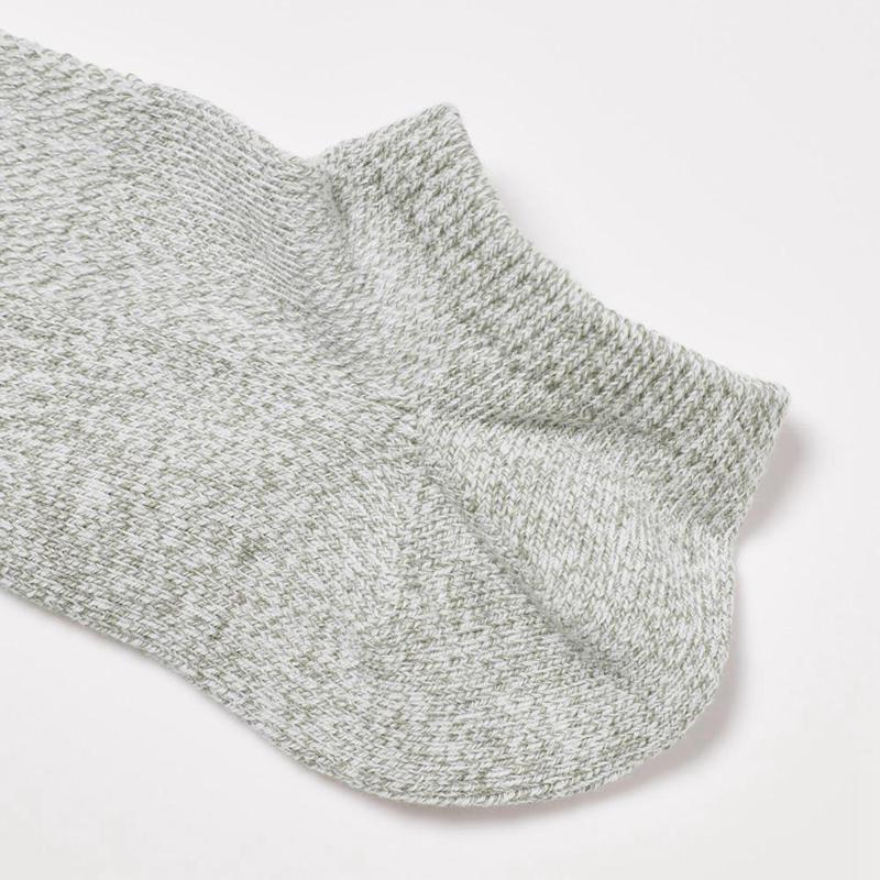 Uniqlo Short (Pile, Mesh) Men Socks White  US |  RQOK-13972