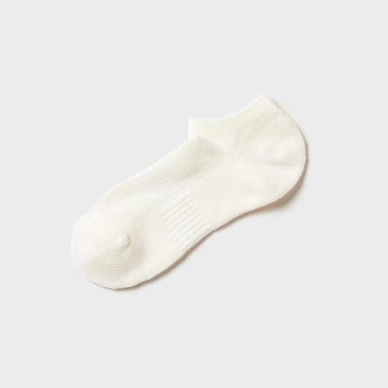 Uniqlo Short (Pile, Mesh) Men Socks White  US |  RQOK-13972