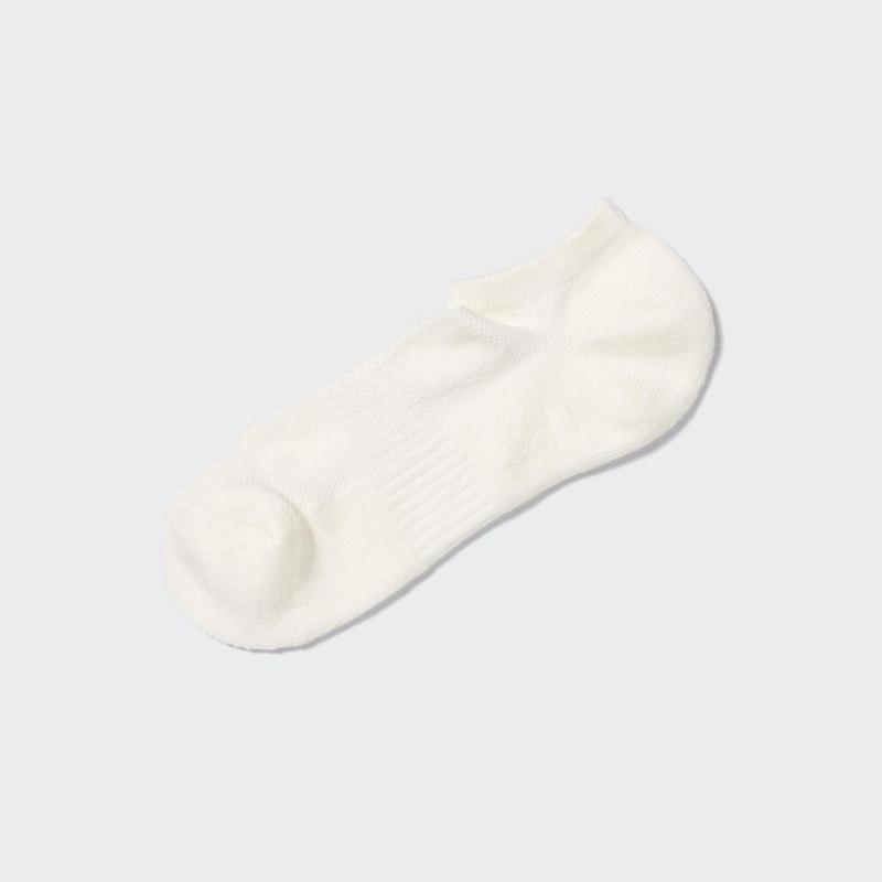 Uniqlo Short (Pile, Mesh) Men Socks White  US |  HOKQ-09428