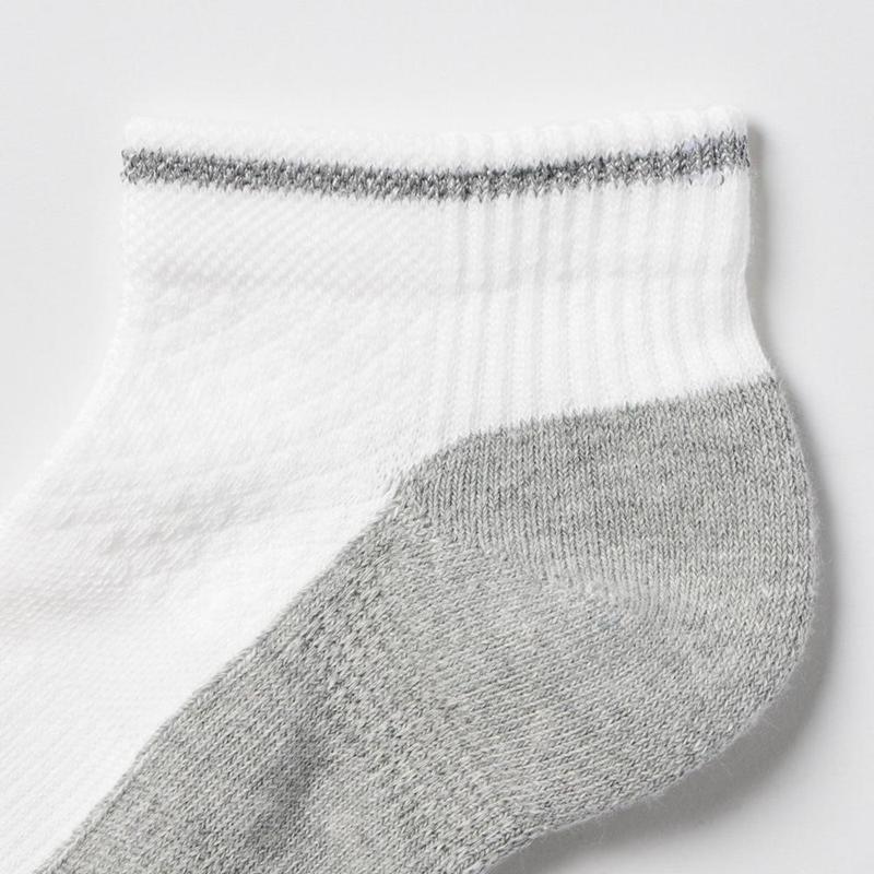 Uniqlo Short (Reflect, 3 Pairs) Kids' Socks Grey  US |  ORBC-92807