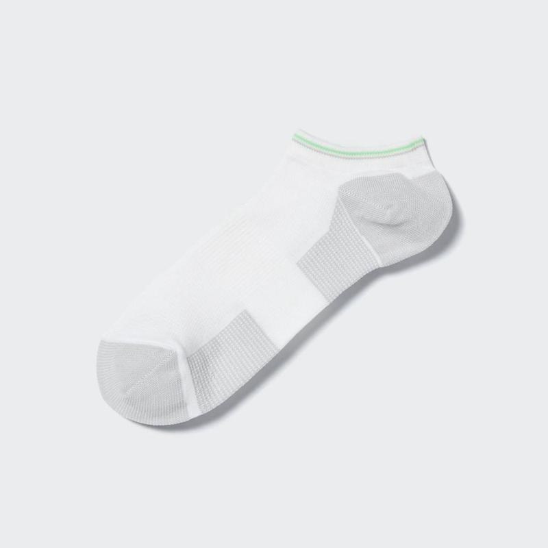 Uniqlo Short (Sports) Men Socks White  US |  LQJR-68091