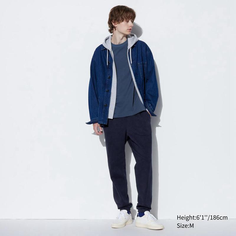 Uniqlo Side Stripe Men Joggers Navy  US |  KTMH-08793