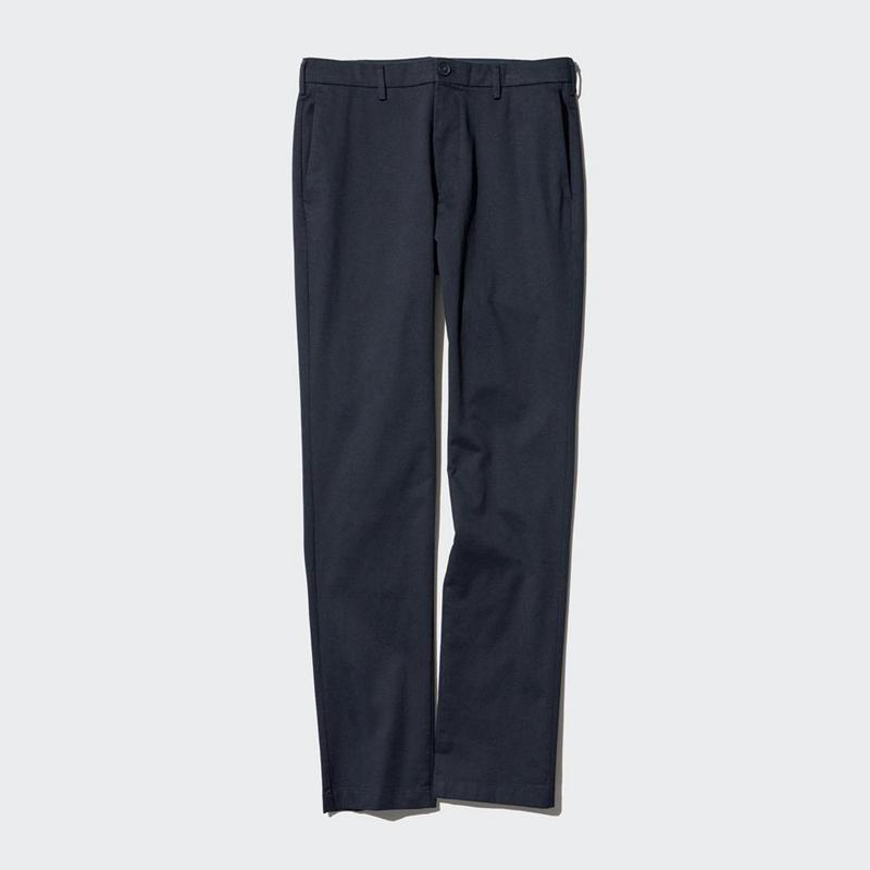 Uniqlo Slim Fit Chino (Long) Men Trousers Navy  US |  KIXA-70869