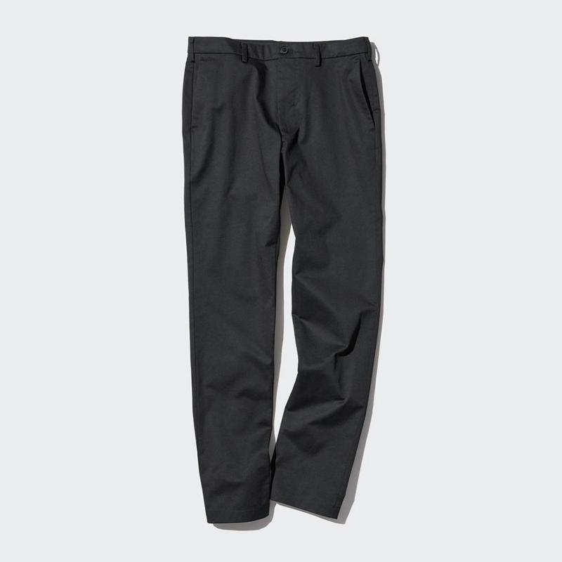 Uniqlo Slim Fit Chino (Long) Men Trousers Black  US |  AOLH-95146