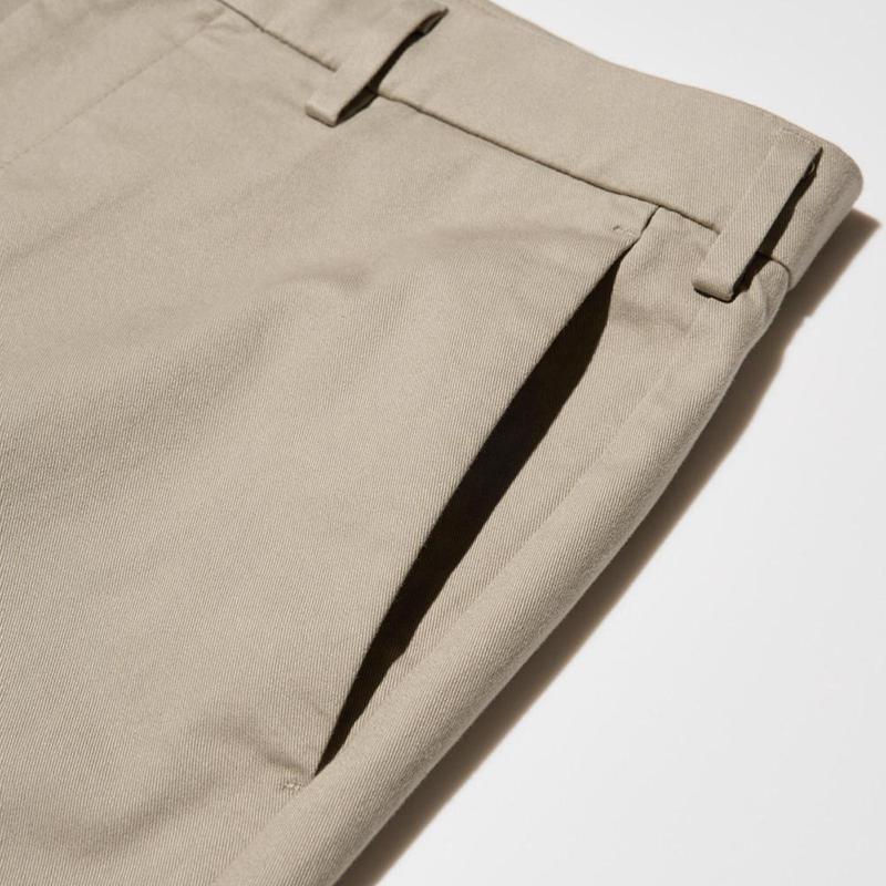 Uniqlo Slim Fit Chino (Long) Men Trousers Olive  US |  ZJOC-05472