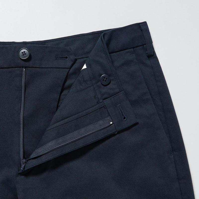 Uniqlo Slim Fit Chino Men Trousers Black  US |  SUVD-97526