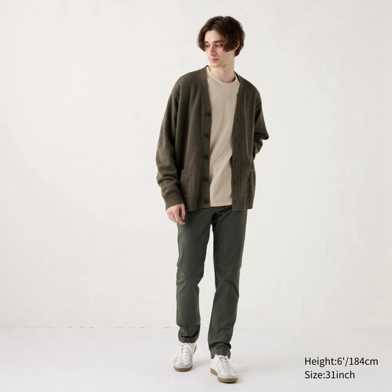 Uniqlo Slim Fit Chino Men Trousers Olive  US |  ZTCN-98173