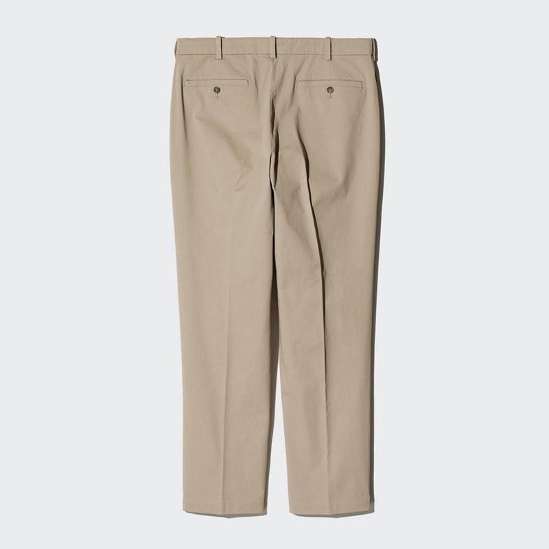 Uniqlo Smart Ankle (Cotton, Long) Men Trousers Off White  US |  XVDP-18064