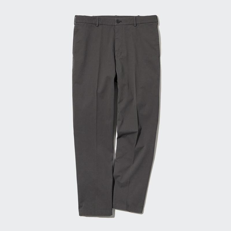 Uniqlo Smart Ankle (Cotton, Long) Men Trousers Navy  US |  PQHR-75690